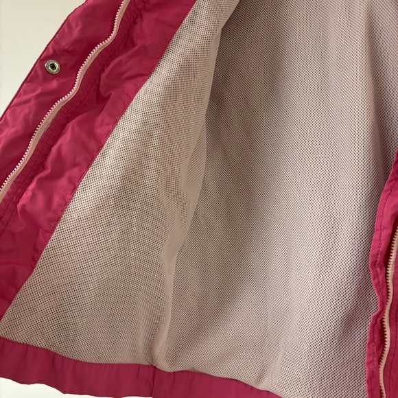 Kids GAP pink lined rain jacket girls size large - Picture 4 of 9